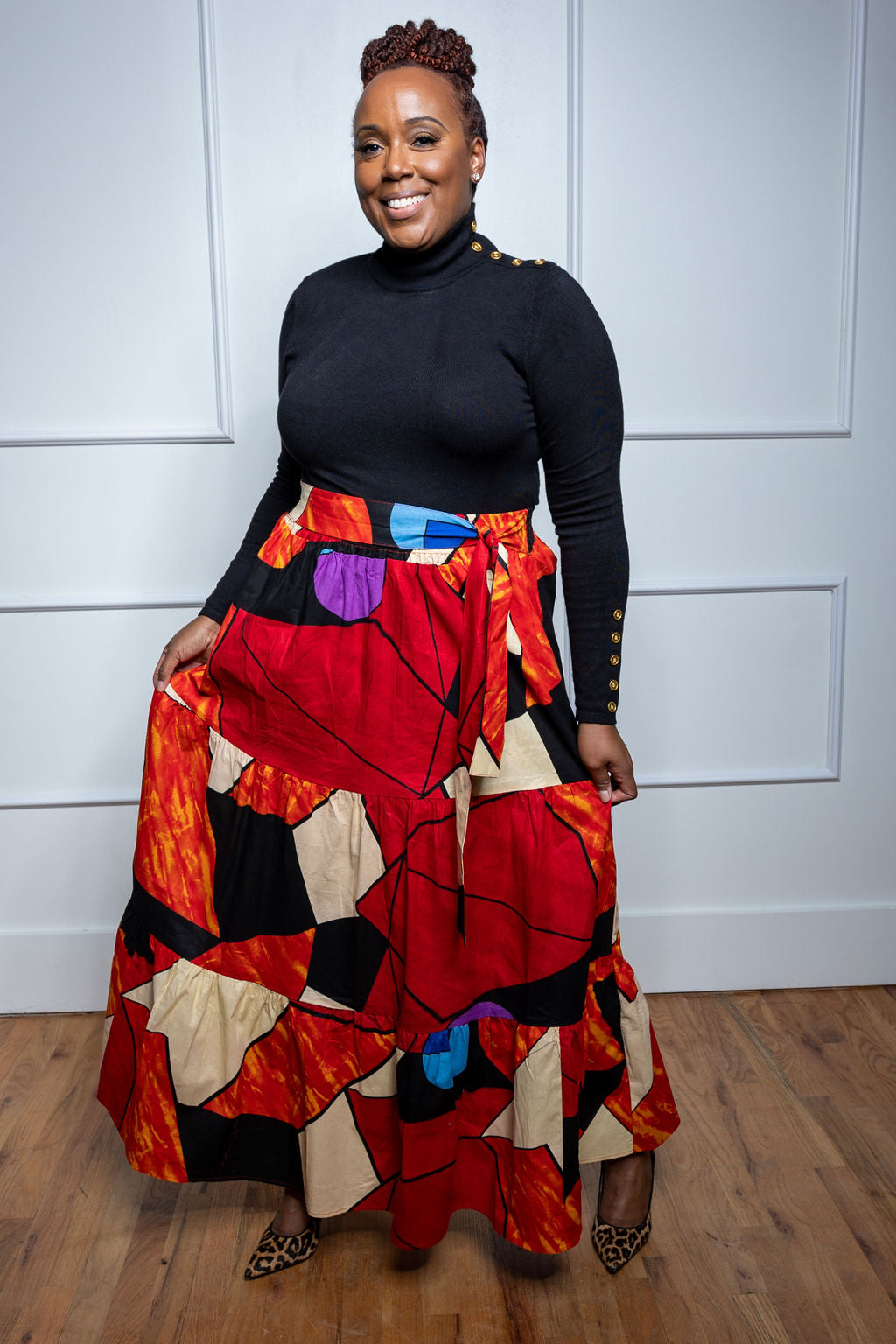 Plus size african outlet maxi skirt