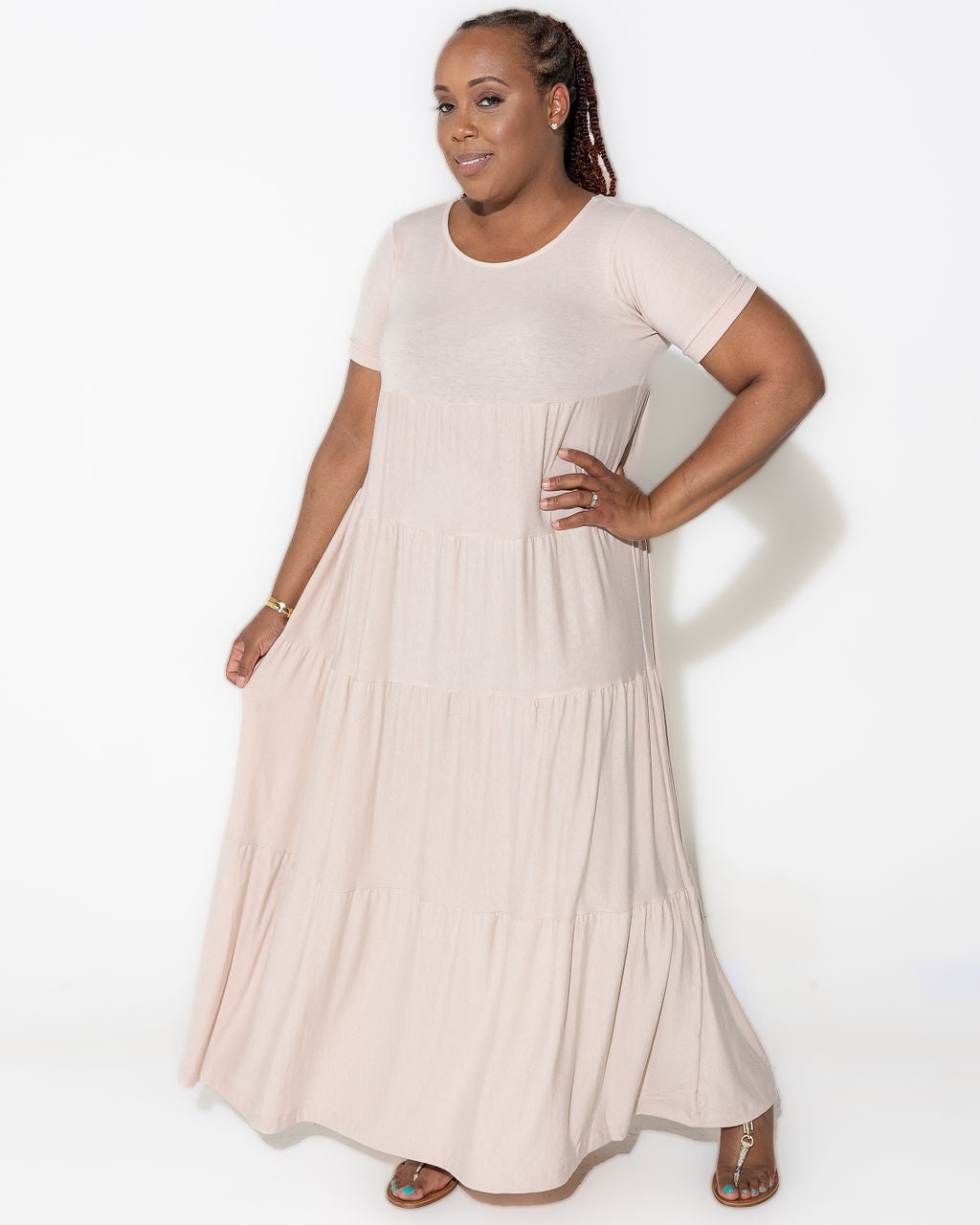 Plus size 2024 knit maxi dress